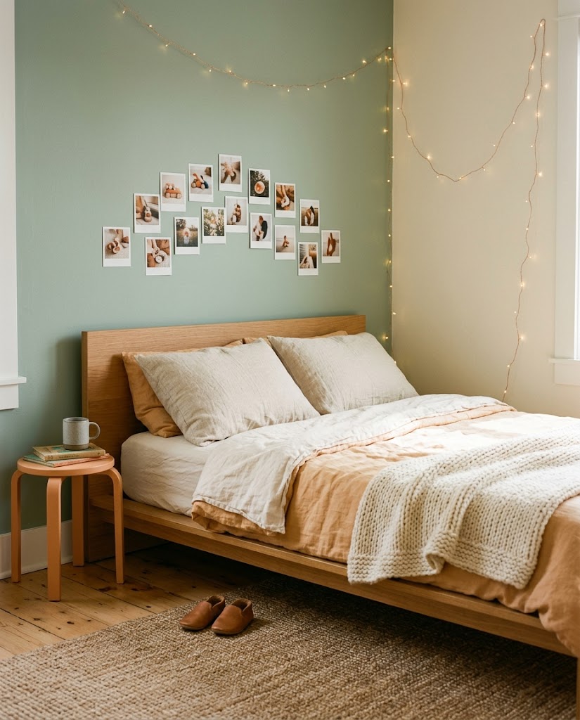 The headboard wall as the focal point