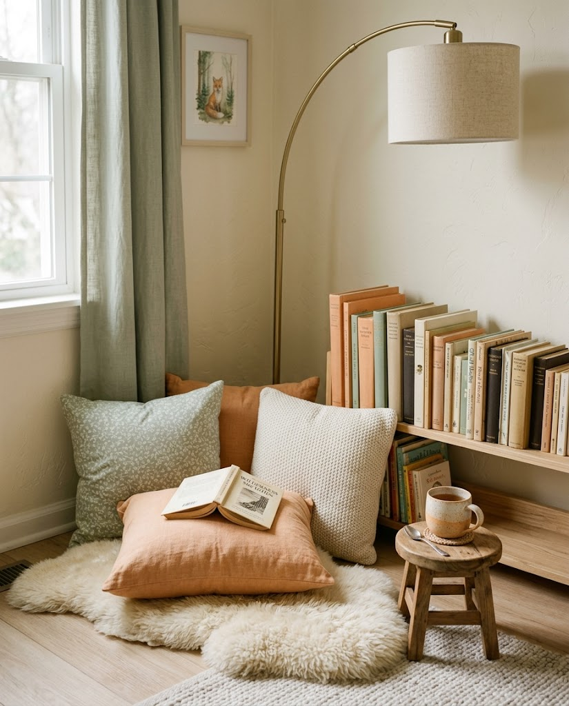 The reading nook (or the make-it-feel-like-one)