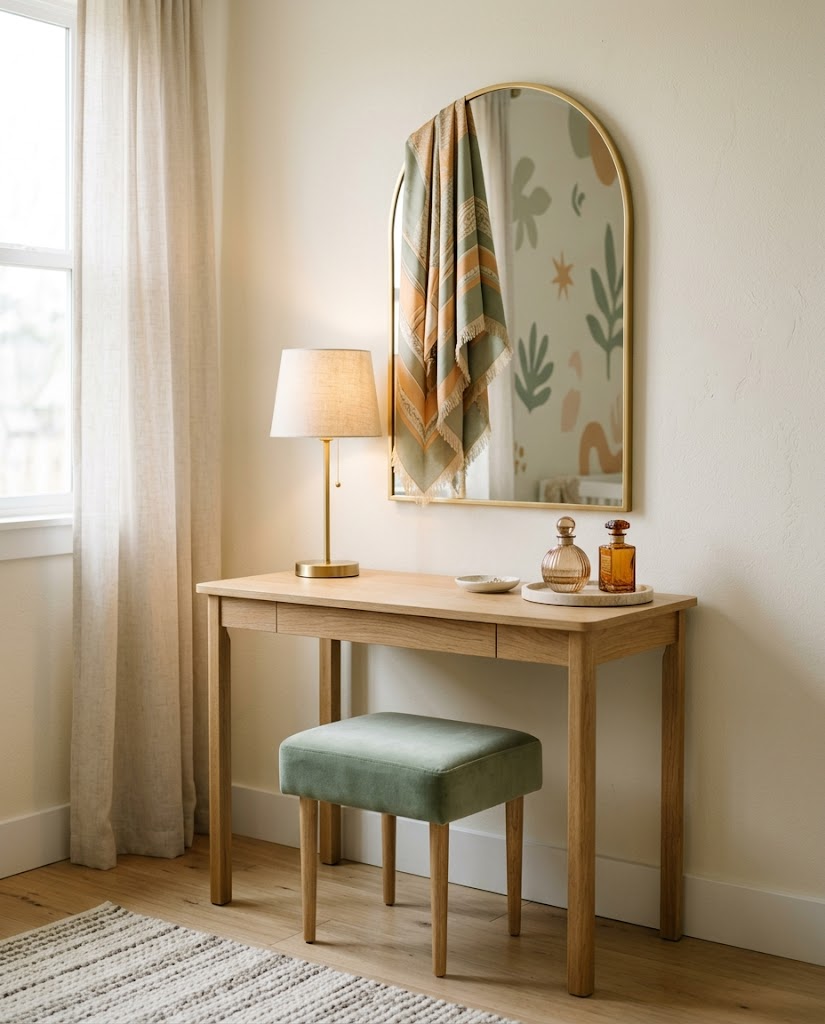 The dressing area
